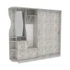 Прихожая Люкс-купе LUX, Бетон, 2200/500/2100