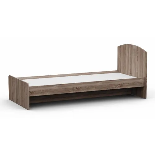 Кровать односпальная L-1, Дуб Сонома Трюфель, 1930х900х800