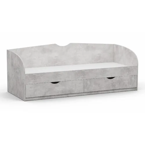 Кровать односпальная L-10, Бетон, 2030х934х766 1