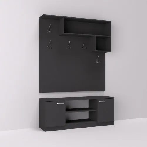 Прихожая ГКШ-10, Антрацит, 1300/350/1900