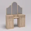 Стол туалетный Трюмо Диана, Дуб Сонома, 1200/420/1630