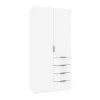 Шкаф Кристалл 1, Белый, 1000х520х2100