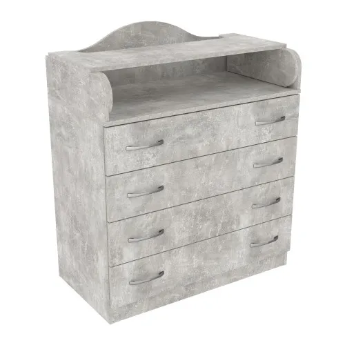 Комод пеленальный №1, Бетон, 864/465/1020