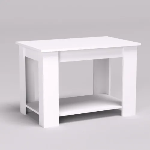 Стіл журнальний Квант-2, Білий, 800/500/550