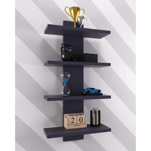 Полка навесная ПН-5, Антрацит, 350/140/700