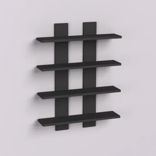 Полка навесная П-4, Антрацит, 600/120/800