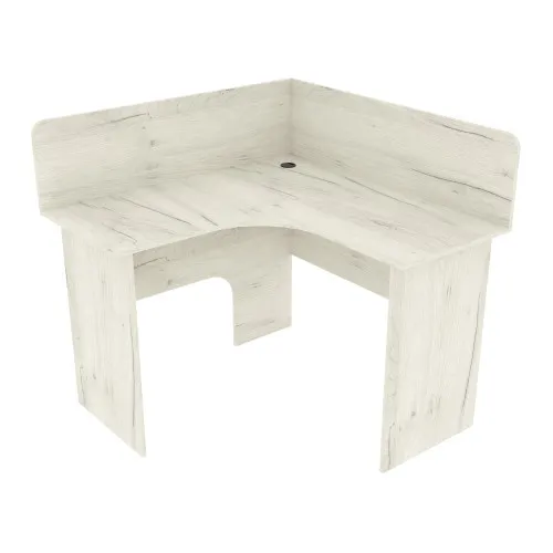 Стол угловой ОСК-3, Дуб Крафт Белый, 1100/1100/1060