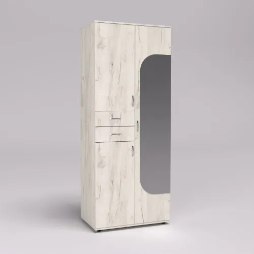 Прихожая ГКШ-2, Дуб Крафт Белый, 840/520/2100