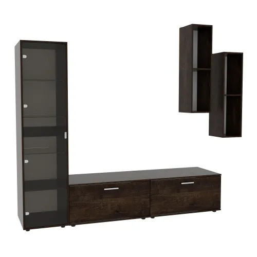 Стенка в гостиную Hugo-2, Дуб Конкордия, 2060х520х1700