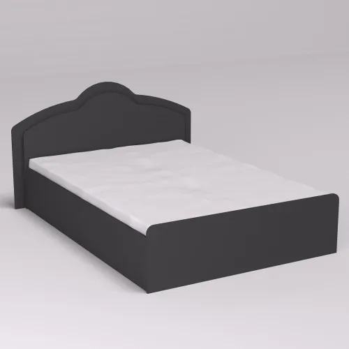 Кровать Диана двуспальная, Антрацит, 2048х1810х1030