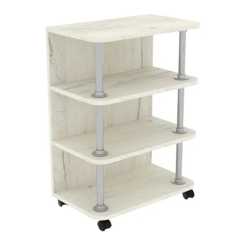 Тумба мобільна ТМ-3, Дуб Крафт Білий, 500/300/700
