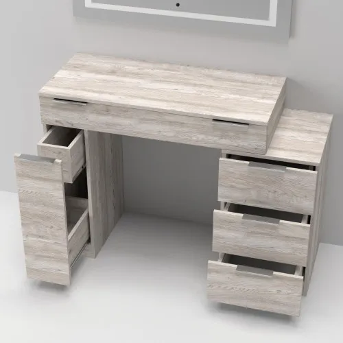 Стол туалетный Трюмо Кристалл, Самоа Дымчатый, 1200/452/847