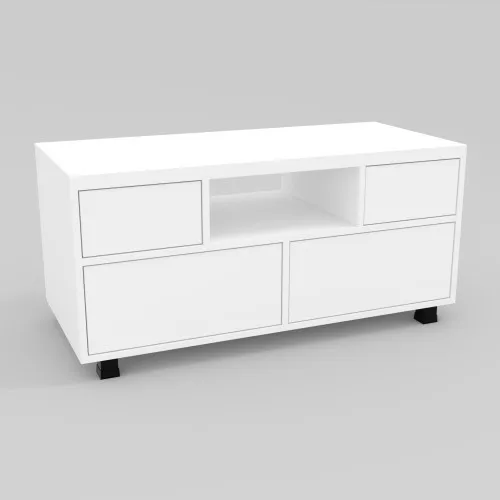 Тумба TV №2, Белый, 1000/500/556