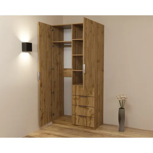 Шкаф Кристалл 1, Дуб Аппалачи, 1000х520х2100