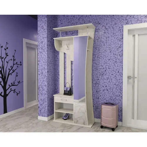 Прихожая Соло-8, Дуб Крафт Белый, 900/330/2100