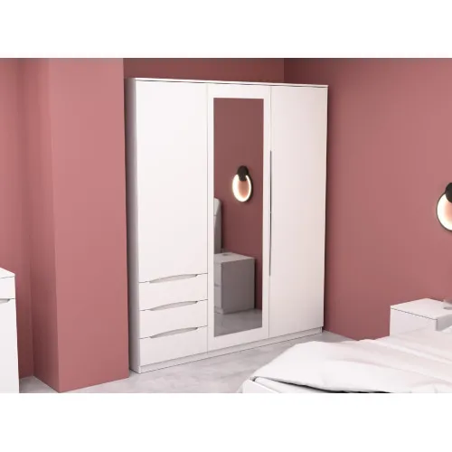 Шкаф Дельта 2, Белый, 1800х550х2100