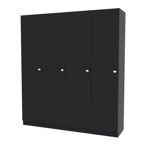 Шкаф секционный для раздевалки ШС-2, Антрацит, 1200/318/1350