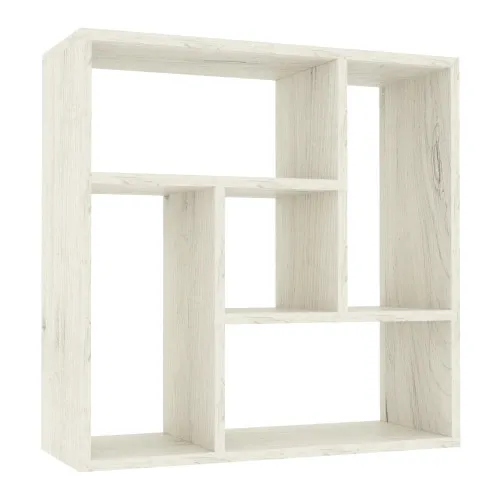 Полка навесная П-3, Дуб Крафт Белый, 610/230/610