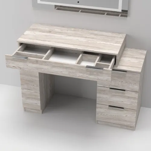 Стол туалетный Трюмо Кристалл, Самоа Дымчатый, 1200/452/847