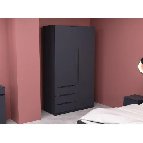 Шкаф Дельта 1, Антрацит, 1200х550х2100