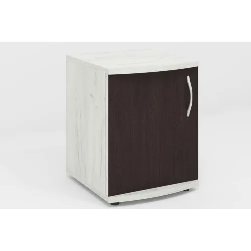Тумба прикроватная V-3, Дуб Крафт Белый/Венге Магия, 350/350/450