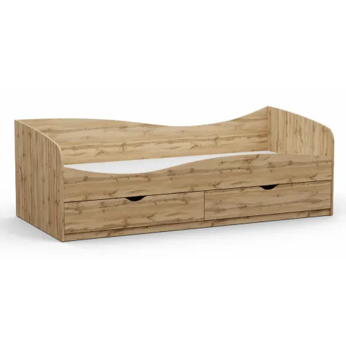 Кровать односпальная L-11, Дуб Аппалачи, 2030х937х680