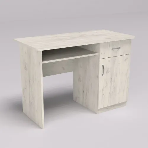 Стол письменный СП-1 №10, Дуб Крафт Белый, 1100/550/760