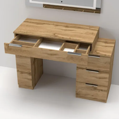 Стол туалетный Трюмо Кристалл, Дуб Аппалачи, 1200/452/847