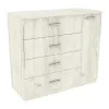 Комод Сабріна №2, Дуб Крафт Білий, 1100/500/1000