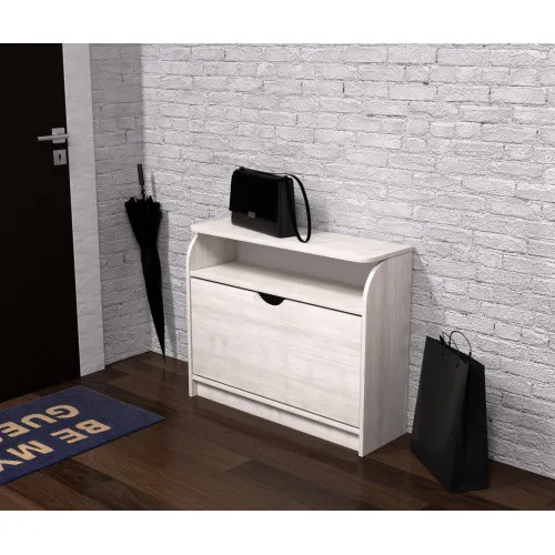 Тумба для обуви №3, Дуб Шамони Светлый, 800/250/650