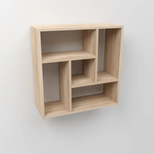 Полка навесная П-3, Дуб Сонома, 610/230/610