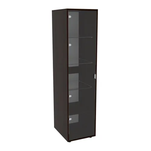 Пенал со стеклом Hugo H-4, Венге Магия, 420/520/1700