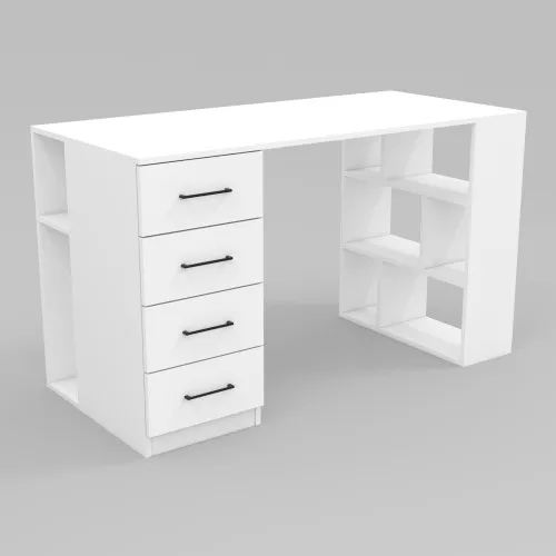 Стіл письмовий Tetris Т-8, Білий, 1300/600/760