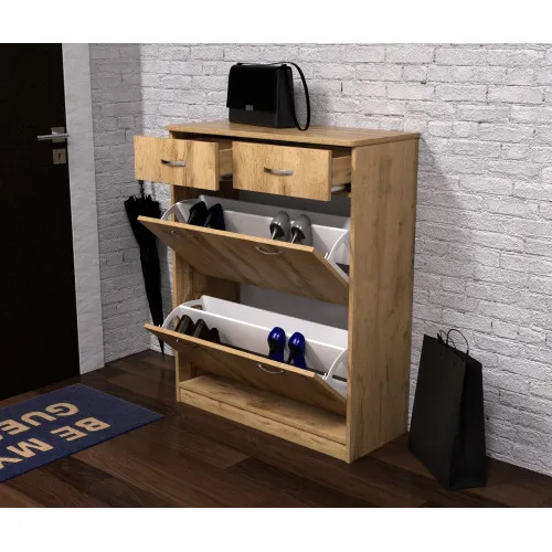 Тумба для обуви №2, Дуб Аппалачи, 800/350/1010