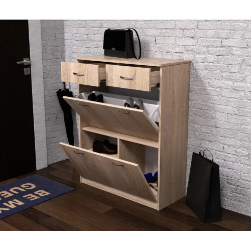 Тумба для обуви №4, Дуб Сонома, 800/350/1010
