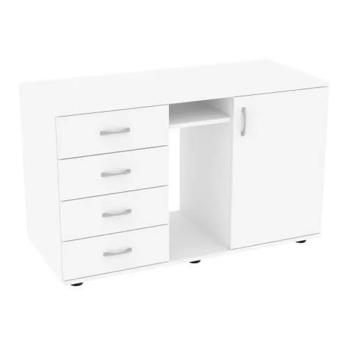 Тумба офисная Лидер, Белый, 1100/480/650