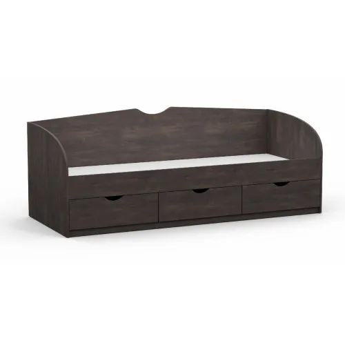 Кровать односпальная L-8, Дуб Конкордия, 2030х834х766