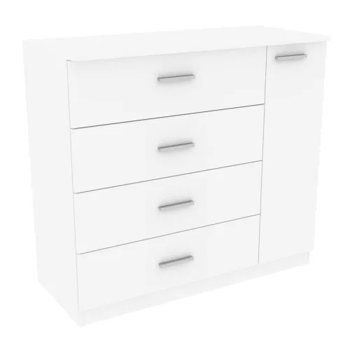 Комод Сабрина №2, Белый, 1100/500/1000