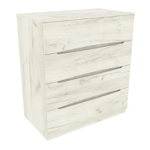 Комод Дельта №1, Дуб Крафт Білий, 1090/610/1200