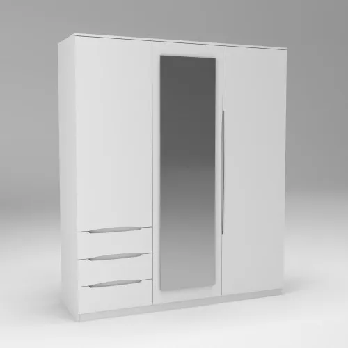 Шкаф Дельта 2, Белый, 1800х550х2100