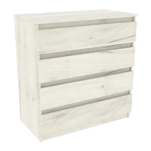 Комод №4, Дуб Крафт Білий, 800/450/850
