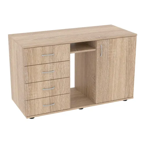 Тумба офисная Лидер, Дуб Сонома, 1100/480/650