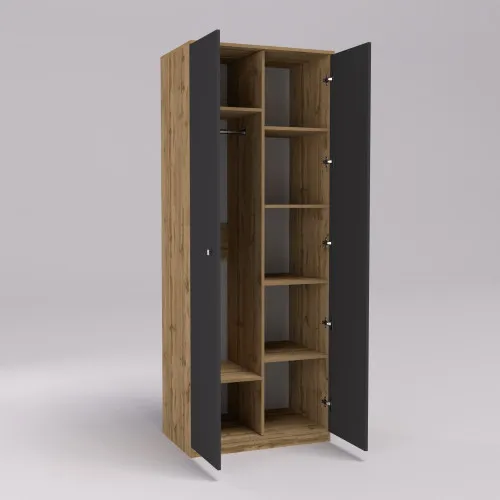 Шафа Favorit F-15, Дуб Аппалачі/Антрацит, 800х530х2100