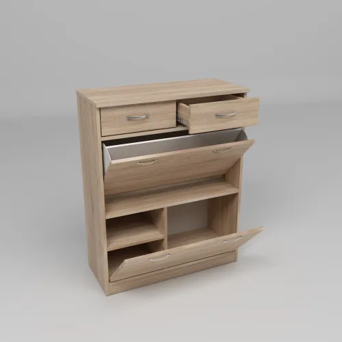 Тумба для обуви №4, Дуб Сонома, 800/350/1010