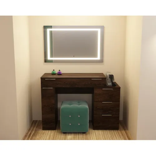 Стол туалетный Трюмо Кристалл, Дуб Конкордия, 1200/452/847