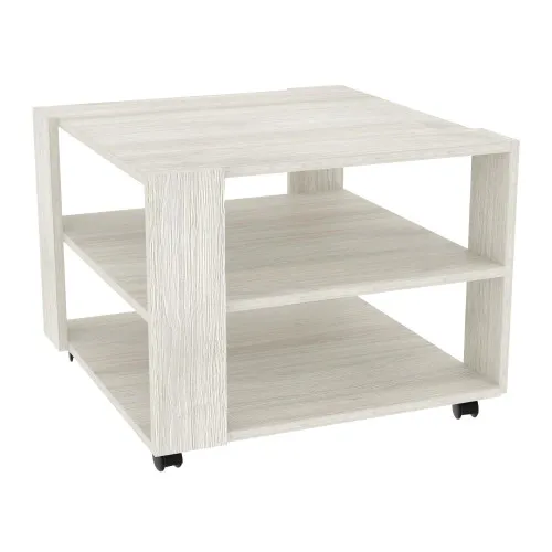 Стіл журнальний Квант №4, Дуб Шамоні Світлий, 600/600/450