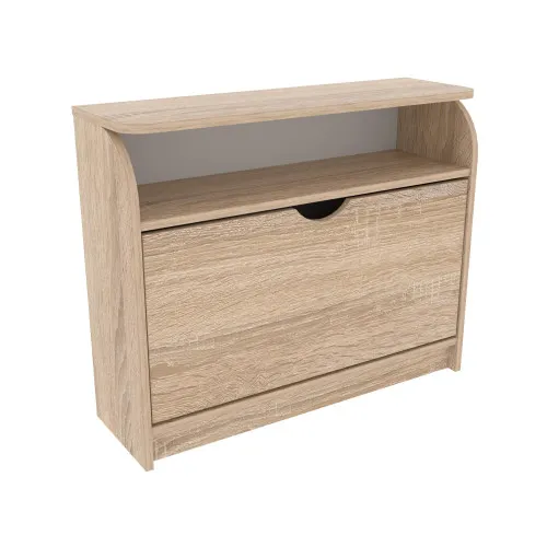 Тумба для обуви №3, Дуб Сонома, 800/250/650