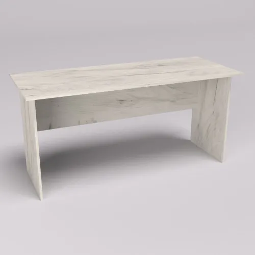 Стол офисный СП, Дуб Крафт Белый, 1600/650/760