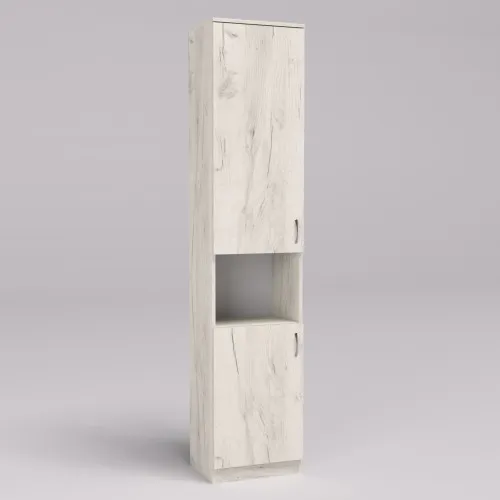 Шкаф офисный ОПК-1, Дуб Крафт Белый, 450/340/2100