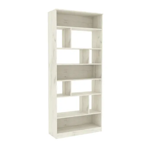 Стеллаж ОС-7, Дуб Крафт Белый, 900/350/2100